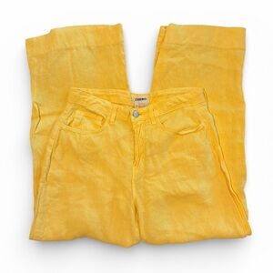 L'AGENCE Yellow Linen Pants